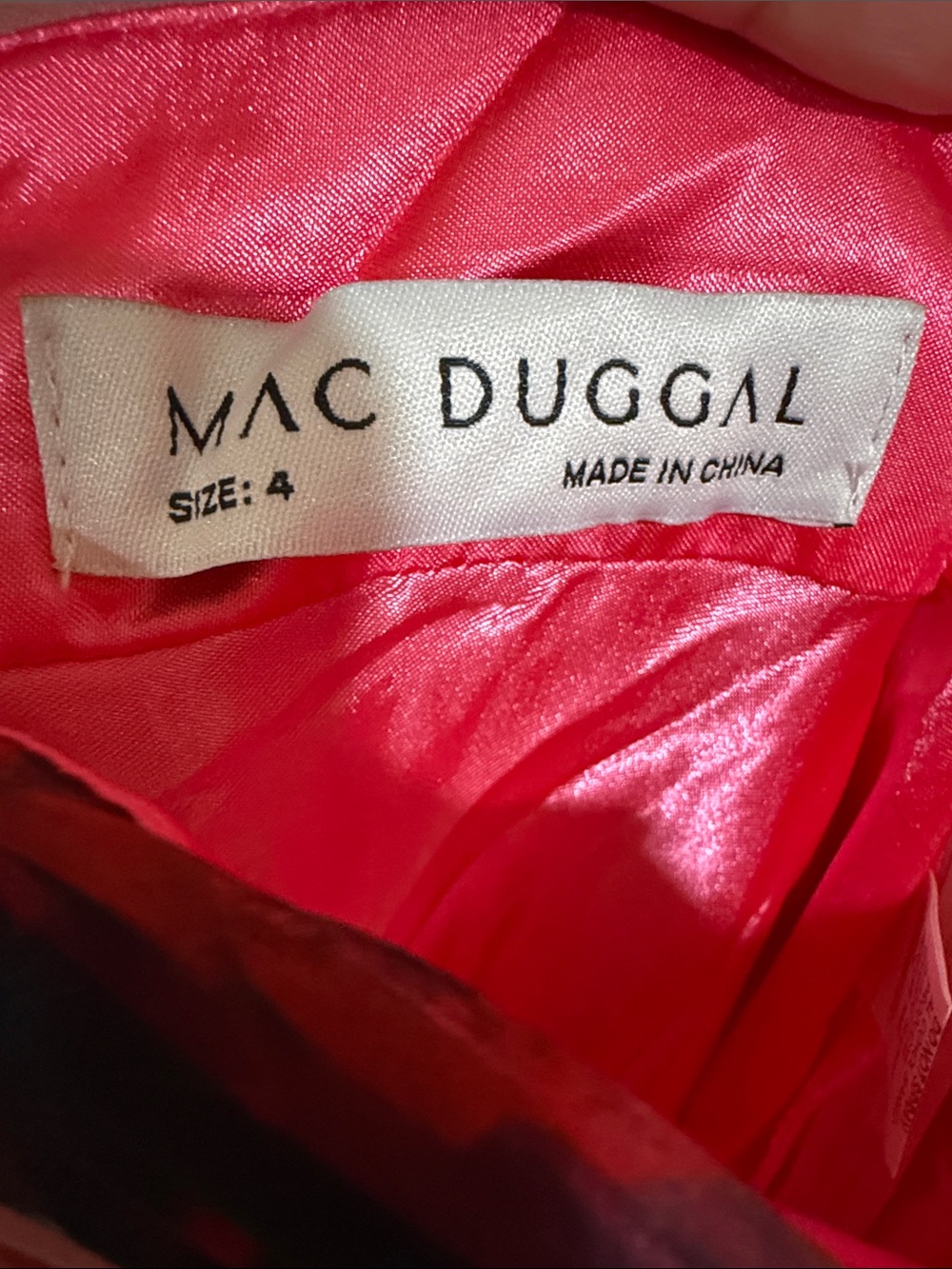 NWT Mac Duggal 67946 Rose Multi Floral Chiffon Cutout Maxi Gown Size 4 - Picture 7 of 7